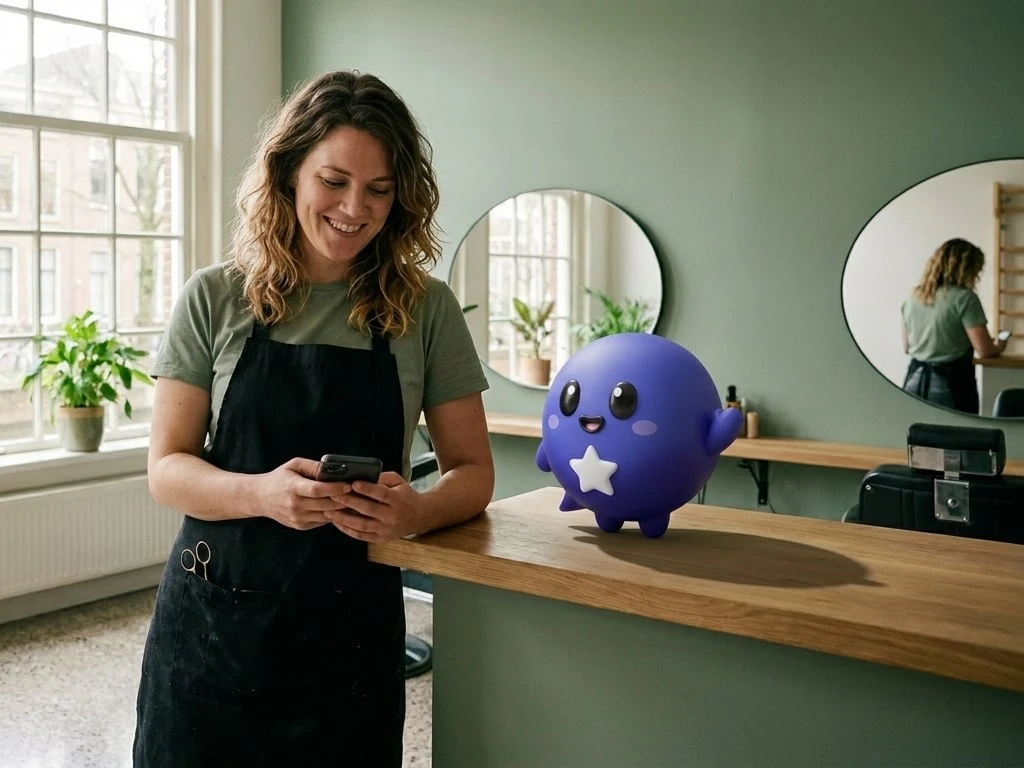 Interieur van een zaak: kappers en salons